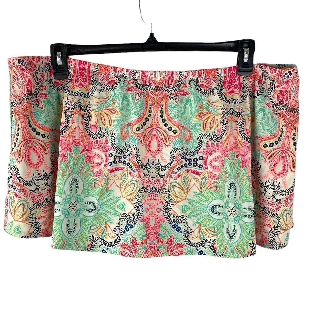 Swim by Cacique Paisley Swim Trunk Bottoms Size 26